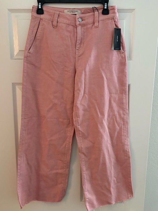 Liverpool Pants - Liverpool Pink Wide-Leg SZ 25 Crop Pants